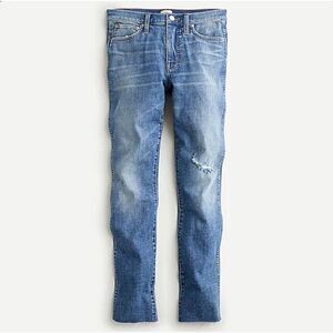 J CREW Womens Vintage Straight Denim Jeans NEW Raw-Hem AV708 Distressed Sz 27
